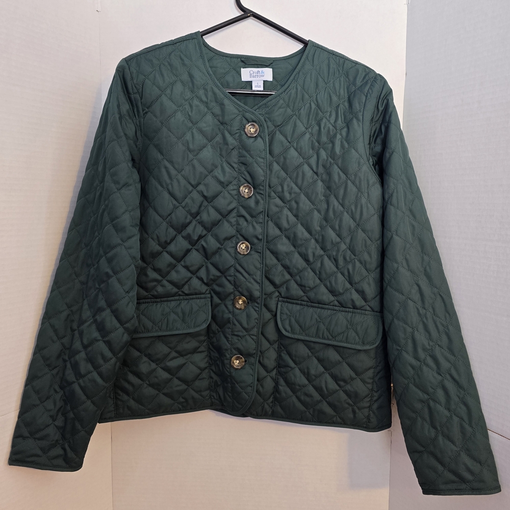 Green Quilted Jacket